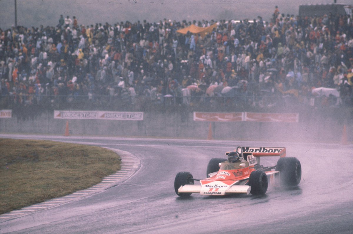 McLarenF1's tweet photo. #OnThisDay 40 years ago, the inimitable James Hunt won the 1976 World Championship after one of the most dramatic seasons in F1 history. 🏆 https://t.co/x3O1rJ4pUL