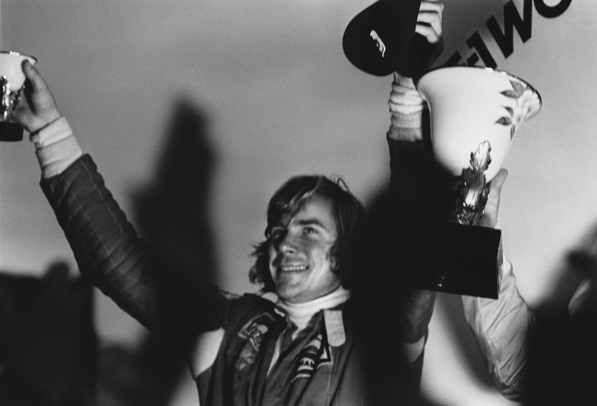 McLarenF1's tweet photo. #OnThisDay 40 years ago, the inimitable James Hunt won the 1976 World Championship after one of the most dramatic seasons in F1 history. 🏆 https://t.co/x3O1rJ4pUL