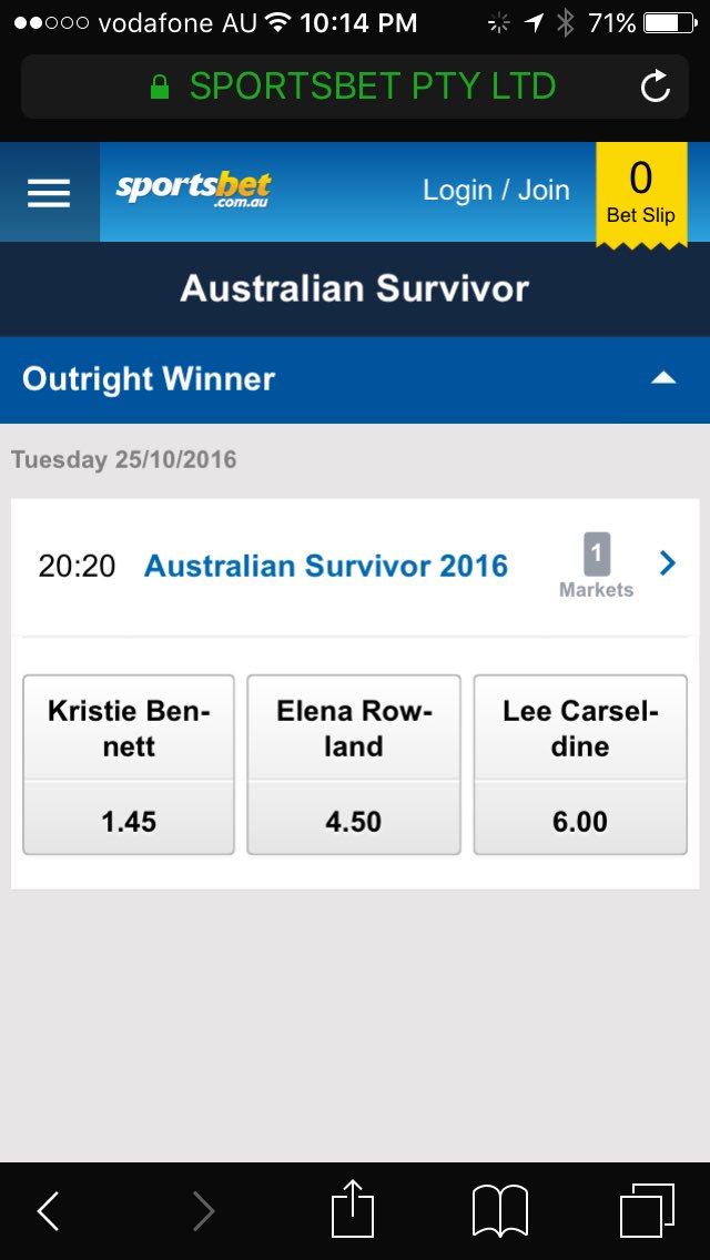 What the heck?  #SurvivorAU