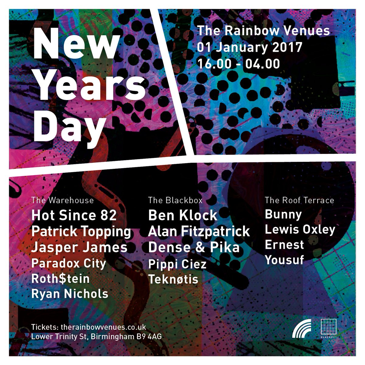 rainbowvenues's tweet photo. NEW YEAR’S DAY!!! RT for chance to win guest list to this unmissable line-up… bring on 2017! https://t.co/17OupQk9Bk