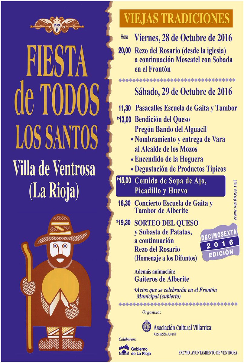 ventrosa's tweet photo. Fiesta de todos los Santos 2016. Ventrosa de La Sierra https://t.co/Y73jIDFyTV  #larioja #todoslossantos #lariojaapetece https://t.co/ObHgkb7Fmx