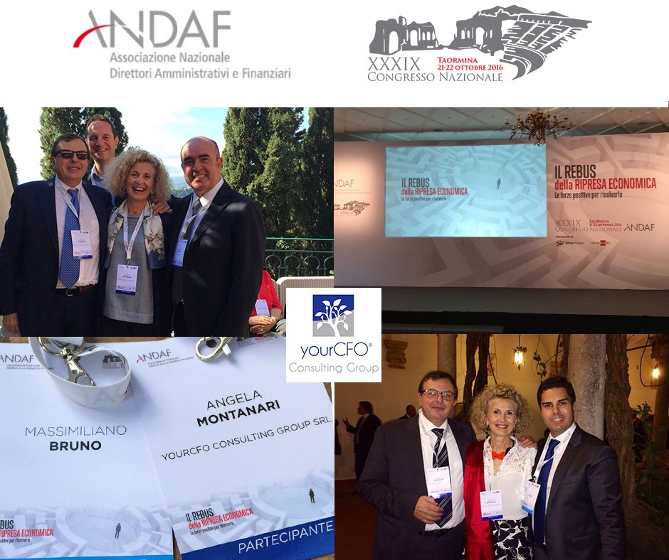 YourCFOGroup's tweet photo. La delegazione yourCFO al XXXIX #Congresso Nazionale #ANDAF “Il Rebus della Ripresa economica – le Forze Positive per risolverlo”. https://t.co/n2SgVdgxR1