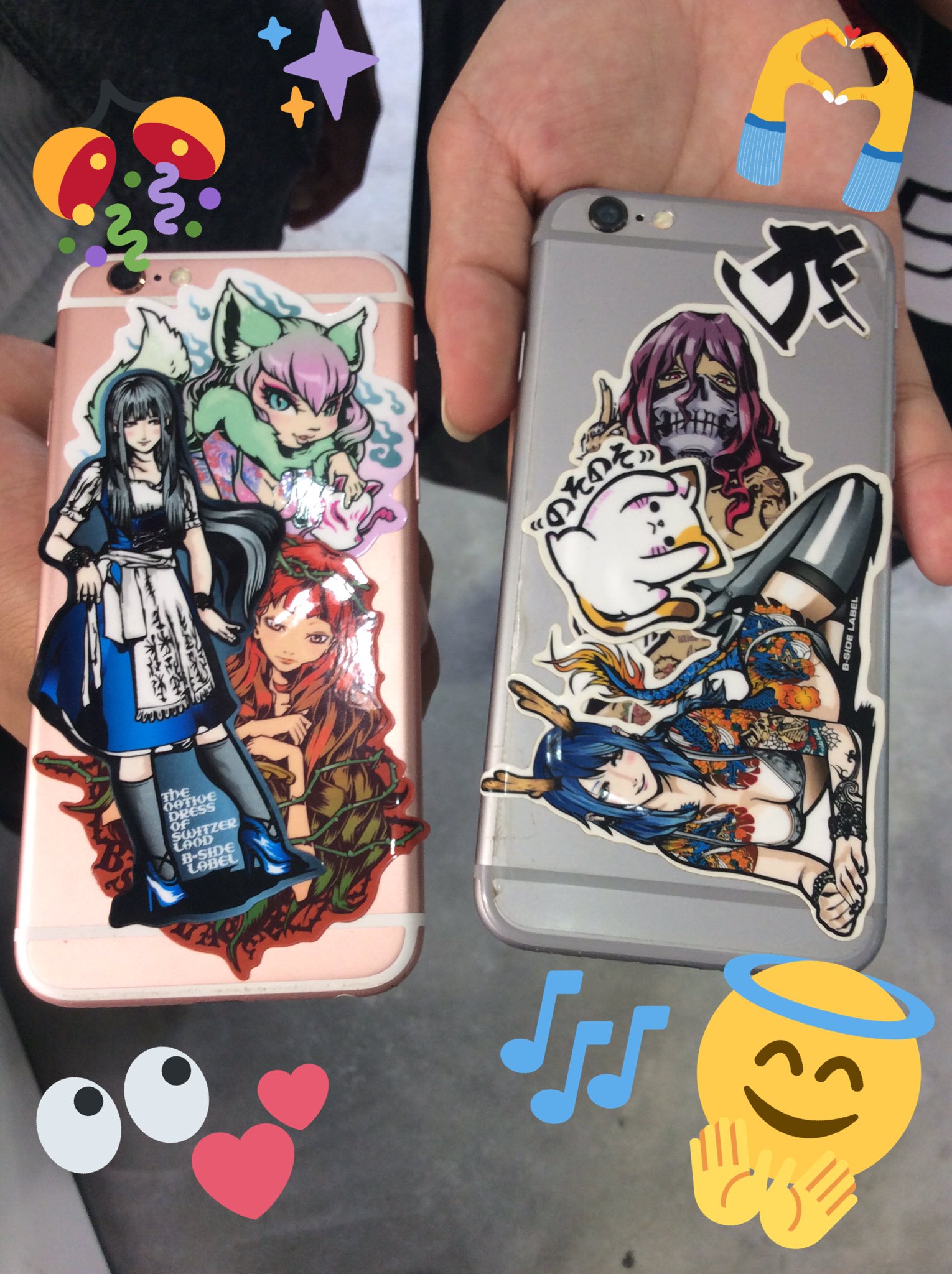 ステッカー屋 B Side Label 在 Twitter 上 By原宿ショップ 今日来て頂いたお客様のスマホに貼ったステッカーをパシャりさせて頂きました しかも買って頂いたステッカーをその場で貼ってくれました 嬉しきーー またぜひ遊びに来てください Bsidelabel