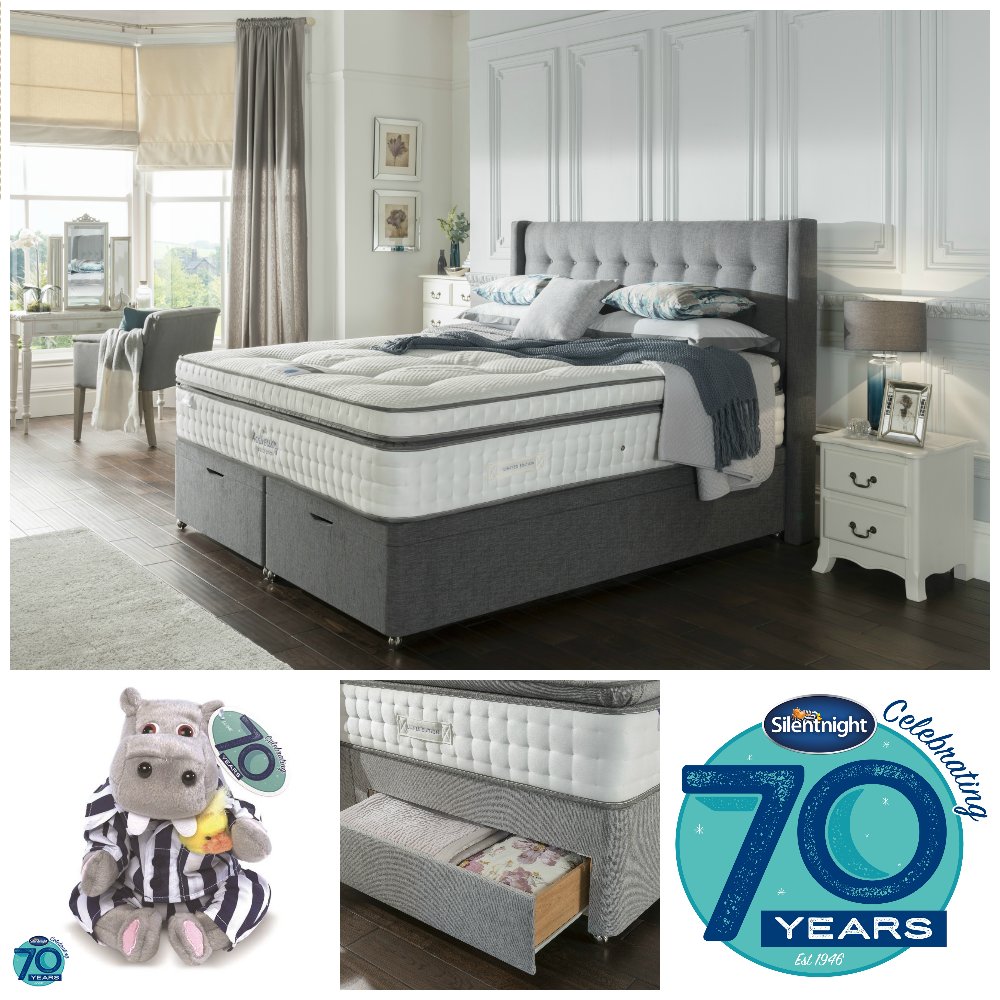 silentnightbeds's tweet image. We're giving away a bed from our new 70th Anniversary Collection &amp;amp; 70 Limited Edition Hippo and Duck mascots! Enter: bit.ly/2eKCkQG