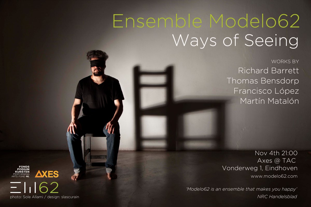 Modelo_62's tweet image. Time for Ways of Seeing. Friday 4th November 21:00 in Axes @ @TACeindhoven Don't miss it!
