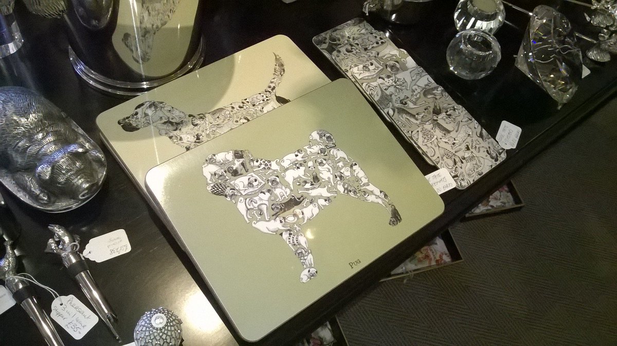 _M_and_L_'s tweet photo. Superbly smart new #dog breed table mats and coasters by the brilliant @Lou_Tate now in stock. Available in a selection of different breeds https://t.co/nHlDbQUi5l