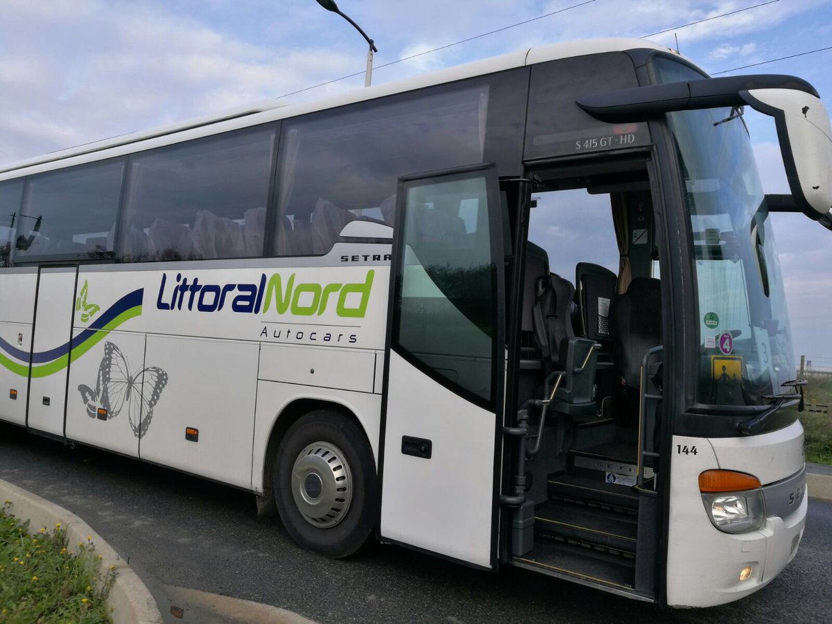 Bus ready to take #refugees &amp; #asylumseekers to accom centres across #france. Are plastic seat covers really necessary? #refugeeswelcome