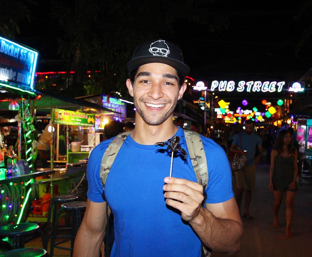 WorldJuanderer's tweet photo. Here's @Wil_Dasovich before he discovers what a scorpion tastes like in Siem Reap.

#WorldJuanderer #WJ #Juander #Juanderlust https://t.co/OBotgHhIQI