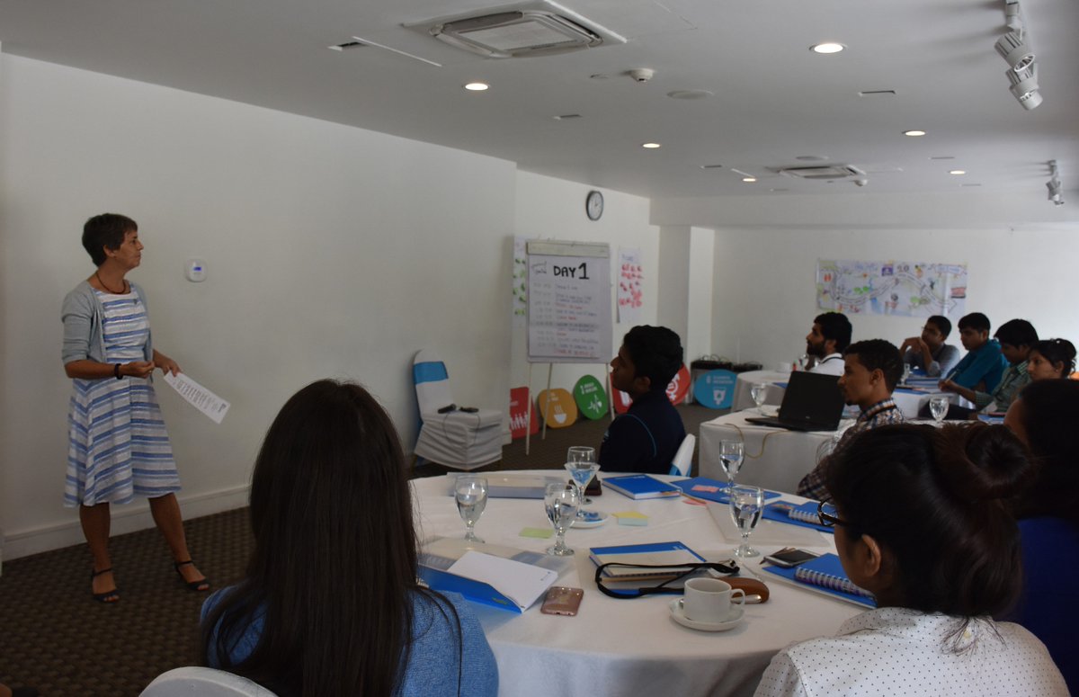 UNVSriLanka's tweet photo. "You have the privilege to make our future" - #UNSriLanka Resident Coordinator Una McCauley @unamccauley #APT2016 https://t.co/GmvtVhNdtp