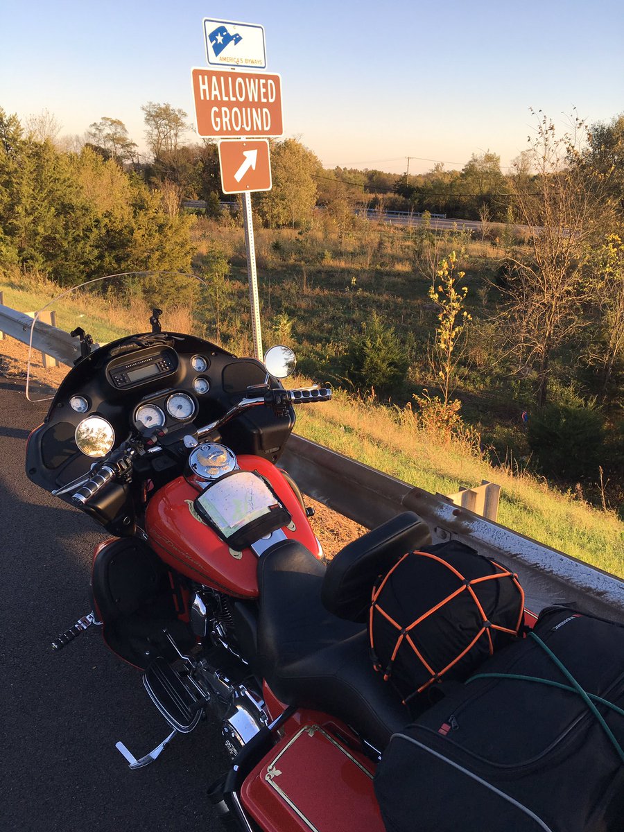 NCFDChief's tweet photo. Plan for today: tour @GettysburgNMP at first light then east to Rehoboth Beach, DE and south along the coast to Chincoteague, VA. #ride2016 https://t.co/e49Mld2lsu