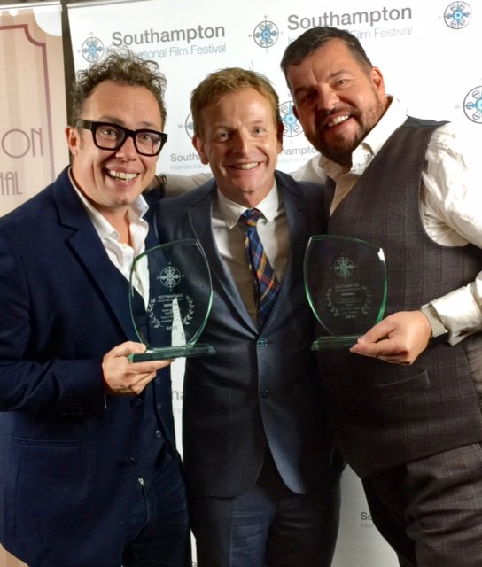 EvolutionProdUK's tweet image. WINNERS!! @djwilliamsact #bestactor @Bobsickle #bestsupportingactor for The Last Laugh @SouthamptonFilm AWESOME!!