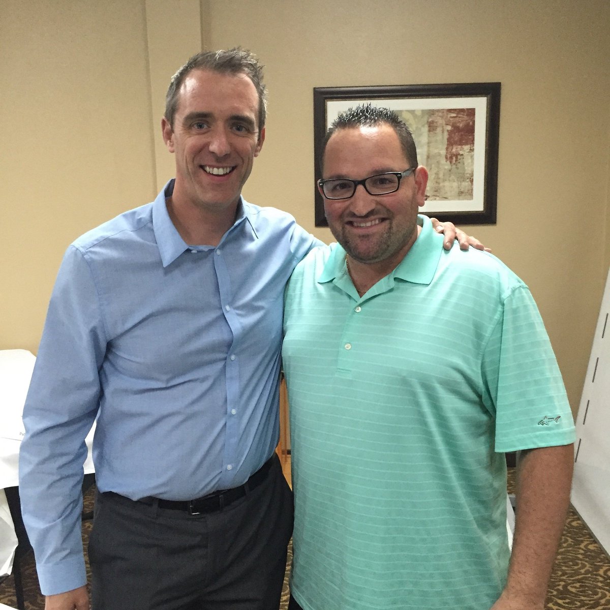 Great to see a long-time friend from my #hometown of #linwoodnj at my #investing class in #longbeach.  #eastcoasttowestcoast