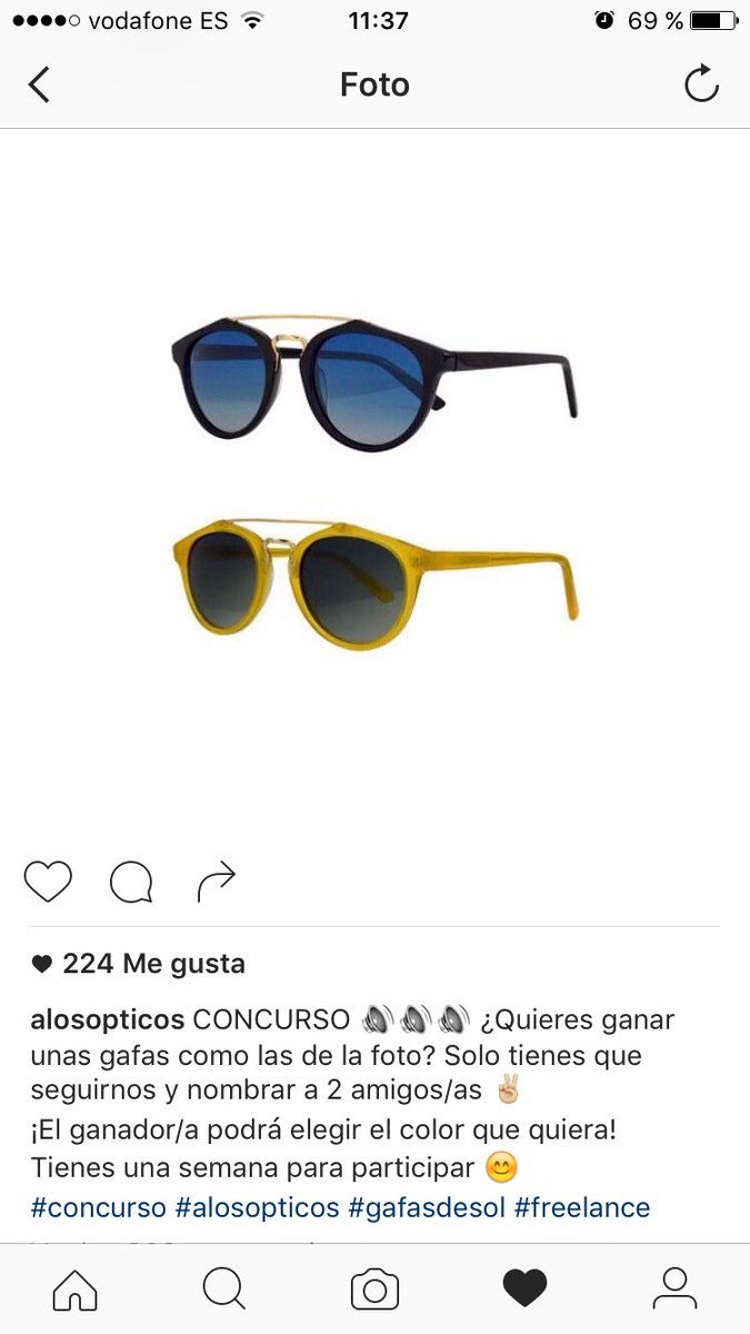 jimenabiosca's tweet photo. @mariche_navio campaña que consiste en mencionar a dos amigos y seguir a la cuenta para ganar unas gafas https://t.co/r0UfWDF2yz