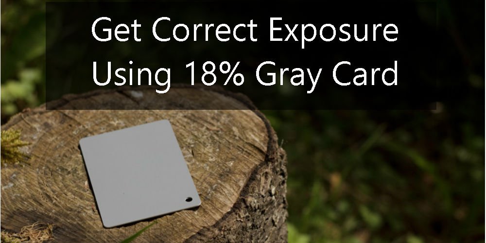 kunalmalhotra26's tweet photo. How to Get Correct #Exposure Using 18% #GrayCard: https://t.co/vS8kzMkzfv https://t.co/hBcWC8XUEl