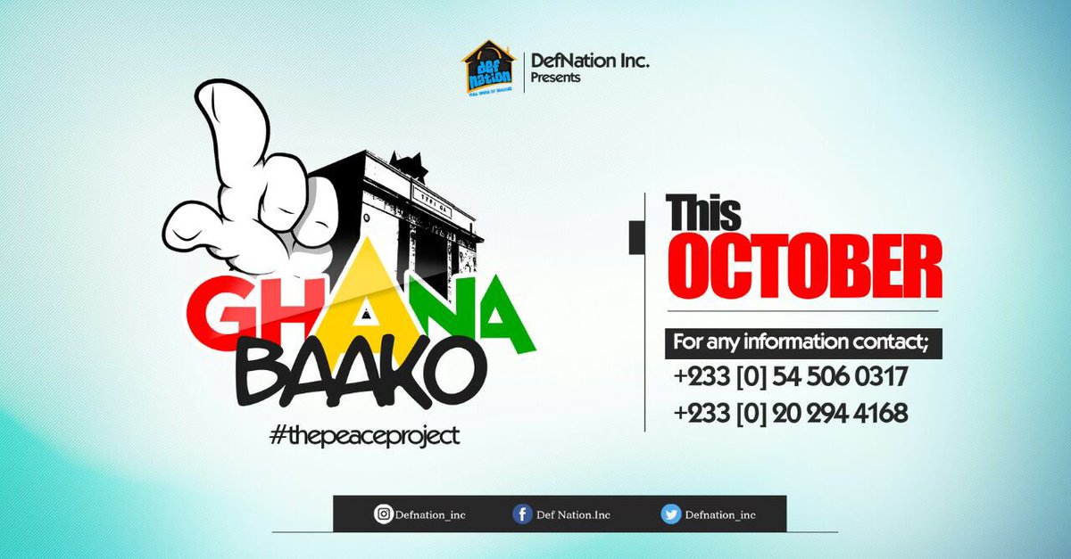 iamnanne's tweet photo. Join the trend 2dy@ 7⃣:3⃣0⃣PM
Host: @DefNation_Inc &amp; @Wekonect 
Participants: #TeamWeKonect &amp; #teamDefNation
ff: the hashtag #GhanaBaako✌🏽 https://t.co/tYGOtxGAHP