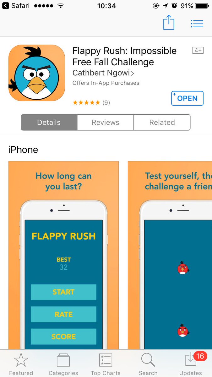 flappy_rush tweet picture