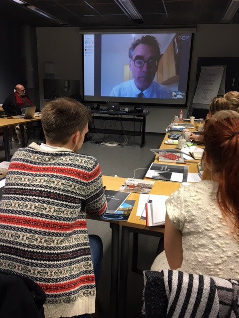 maaritjii's tweet photo. Our course in architecture criticism #Arkkimedia3 has begun at the Tampere University of Technology with @Mark_Isitt from Sweden. https://t.co/RAlNgkRhkT