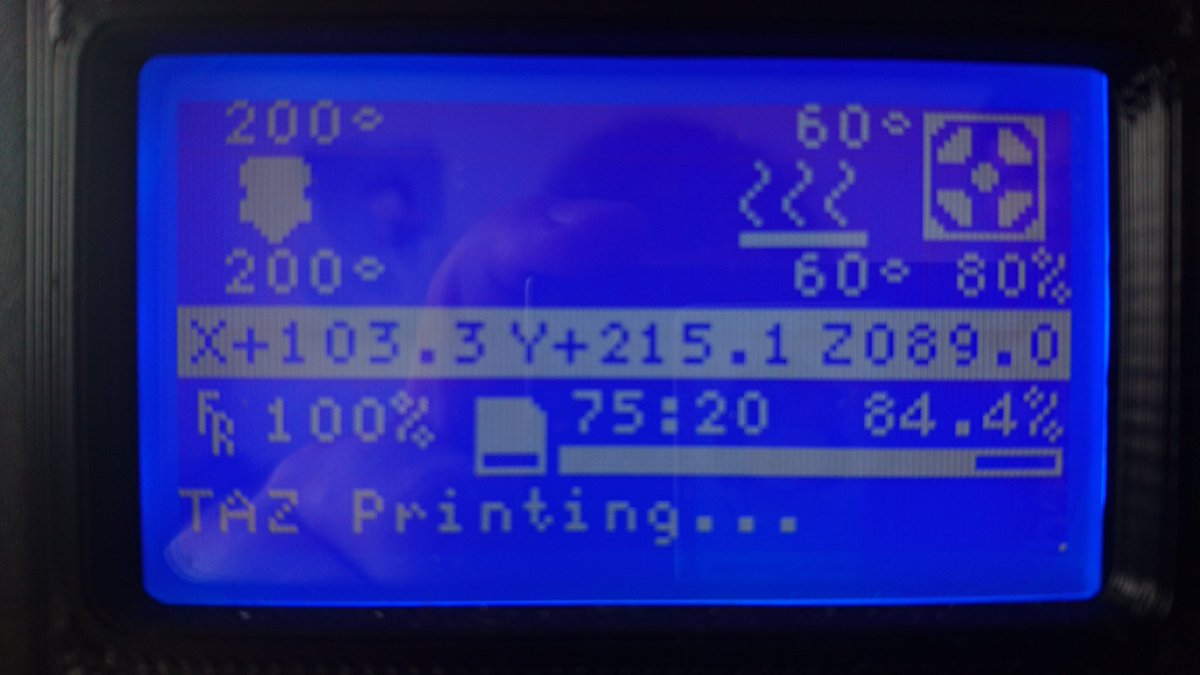 hroncok's tweet photo. And continues. @lulzbot3D #longprint https://t.co/0MB4T4qimY