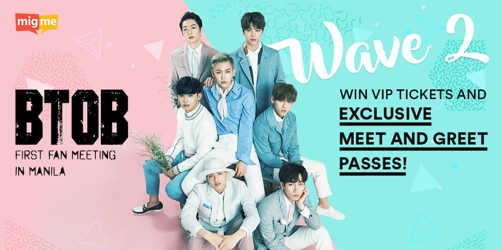 #BTOBinMANILA Wave 2 is here! Win MEET AND GREET PASSES and VIP TICKETS! Full mechanics: discover.mig.me/2016/10/24/bto… Join now! :D