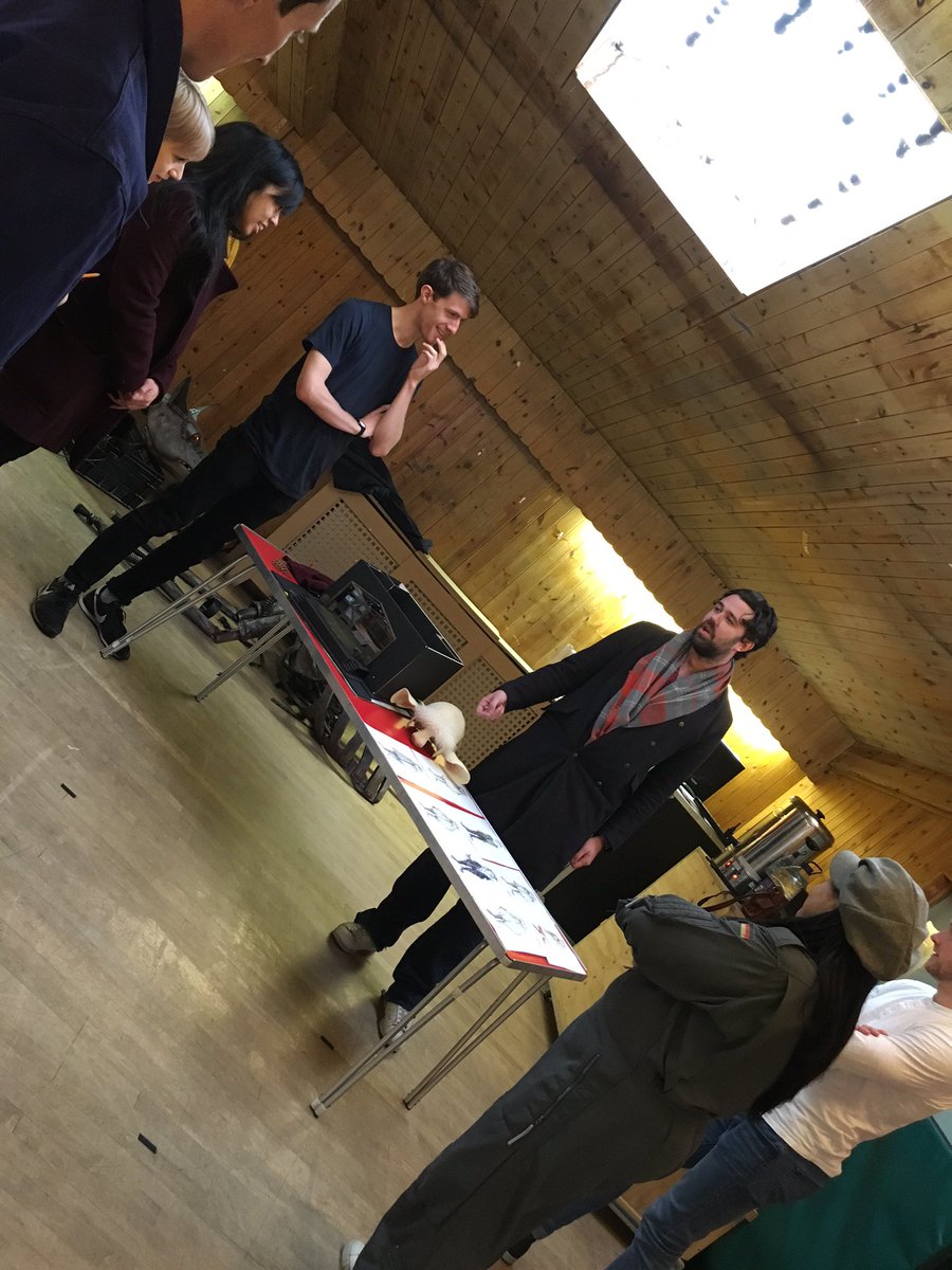 Day one of <a href="/babethepiglive/">Babe The Sheep-Pig</a> rehearsals <a href="/polkatheatre/">Polka Theatre</a>