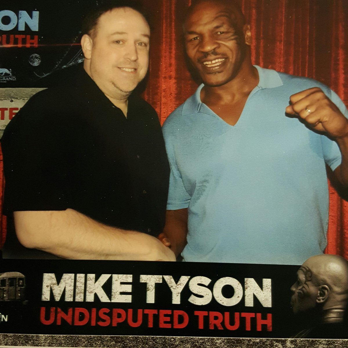 MikeGaffneyNOW's tweet photo. Met the one and only champ @MikeTyson after my shows @BGComedyClub ..thanks for the east coast love champ #vegas #roadcomedy https://t.co/hkpRb39hLG