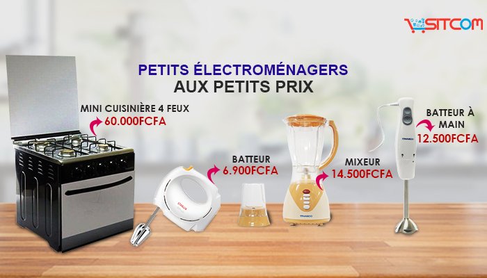 sitcom_ci's tweet photo. Vos petits électroménagers à petits prix  sur https://t.co/9ujlkX5Gsn
Commandez au 58 84 84 88 / 40 79 16 78 / 22 43 44 45
#SitcomCI https://t.co/zLRGu5KJRH