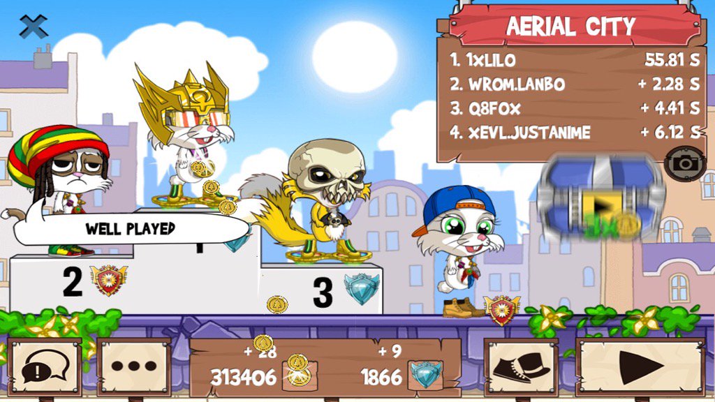 Mrs_Never0Wrong's tweet photo. I just beat a golden fox! #funrun2 #LanBo #Q8FoX #justanime https://t.co/5kxhnqoi0C