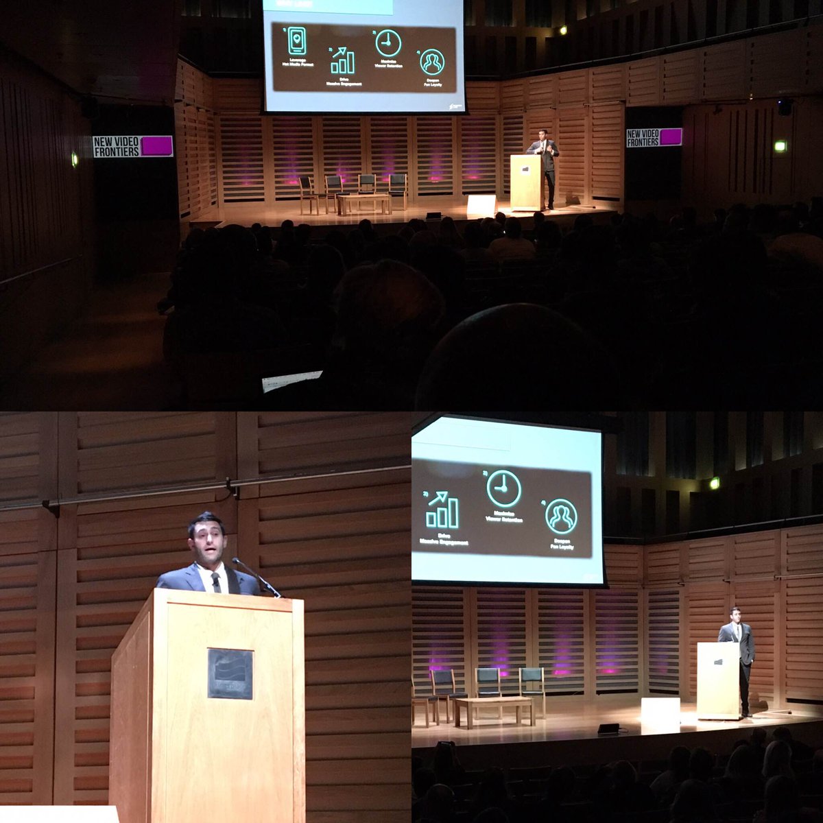 Had a blast speaking to a packed audience at Video Ad News' New Video Frontiers Conference in London on the power of live stream marketing!
