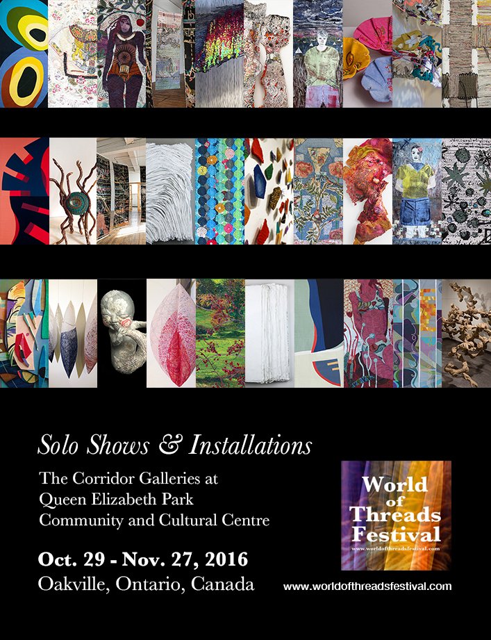 Here's our "Solo Shows &amp; Installations" at 2016 World of Threads Festival. #worldofthreads Check out shows here: worldofthreadsfestival.com/exhibitions_me…
