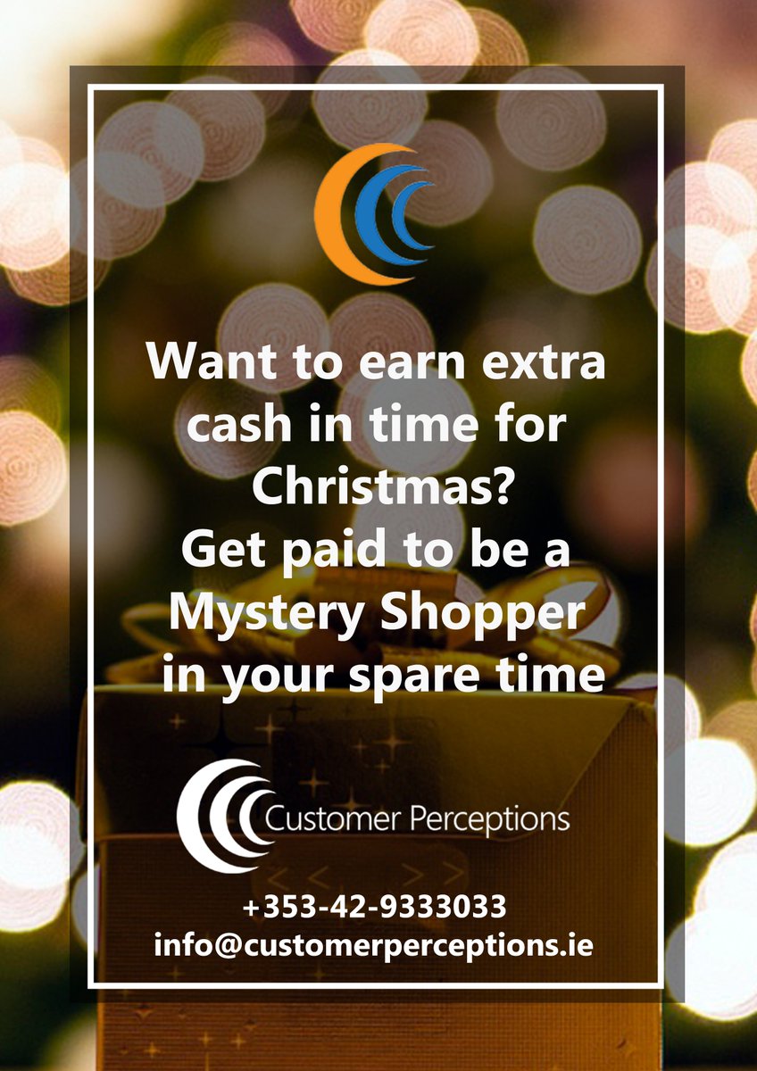 IrishShoppers's tweet photo. #mysteryshopping #paidtoshop #customerperceptions https://t.co/I6kXe9IieF