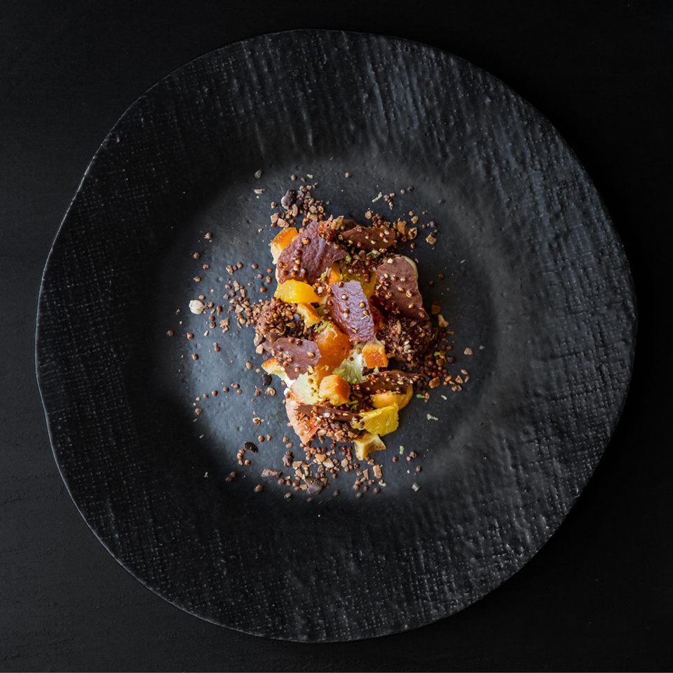 FoodBlogCT's tweet photo. The dark chocolate, quinoa, citrus, yoghurt and almond dessert will delight your palate at @Maison_Estate. https://t.co/fjXFLviOp5 https://t.co/vfajh0FHaT