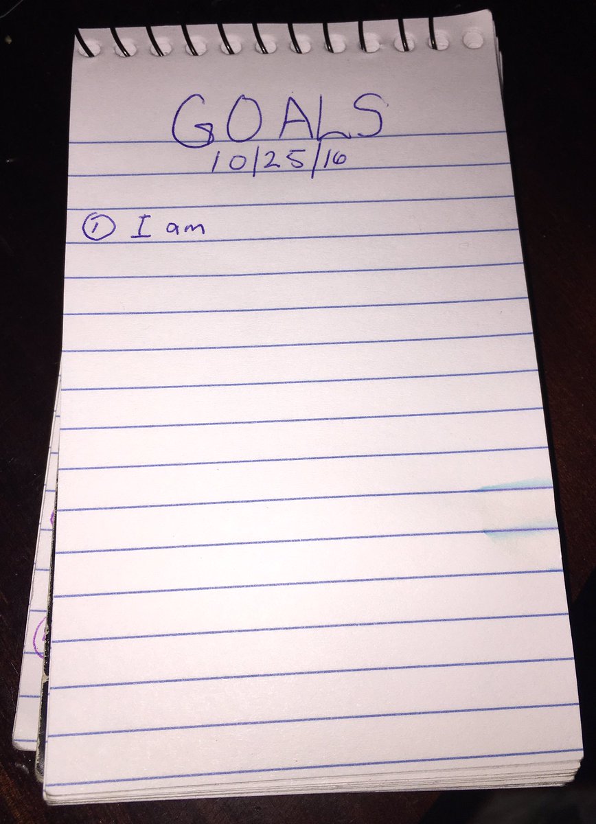 dubblvision's tweet photo. If you're up right now, you're already ahead!

Take a moment to write down your Goals for the day/week. Use "I am" statements https://t.co/gmyj6ASIaJ