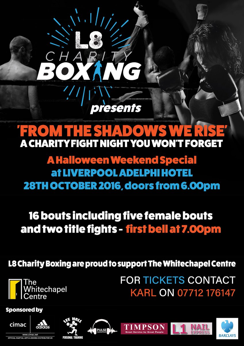 L8 Charity Boxing on Twitter "This Friday L8Boxing will be supporting the WhitechapelLiv We