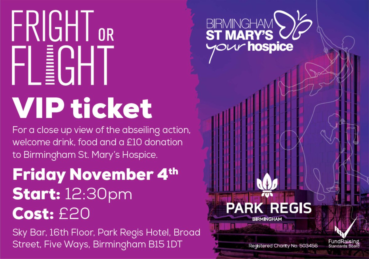 ColourCubedUK's tweet photo. VIP tickets to the abseiling @ParkRegisBirm available from simon@colourcubed.co.uk in aid of @brumshospice details https://t.co/CT9ETJb6Ot https://t.co/72lfMCMUXX