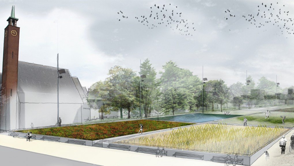 #Rijkswaterstaat schetst groene overkapping #A9. Alle bankjes met rug naar #natuur en gezicht naar weg. #Omdenken? amstelveenz.nl/10636-2/