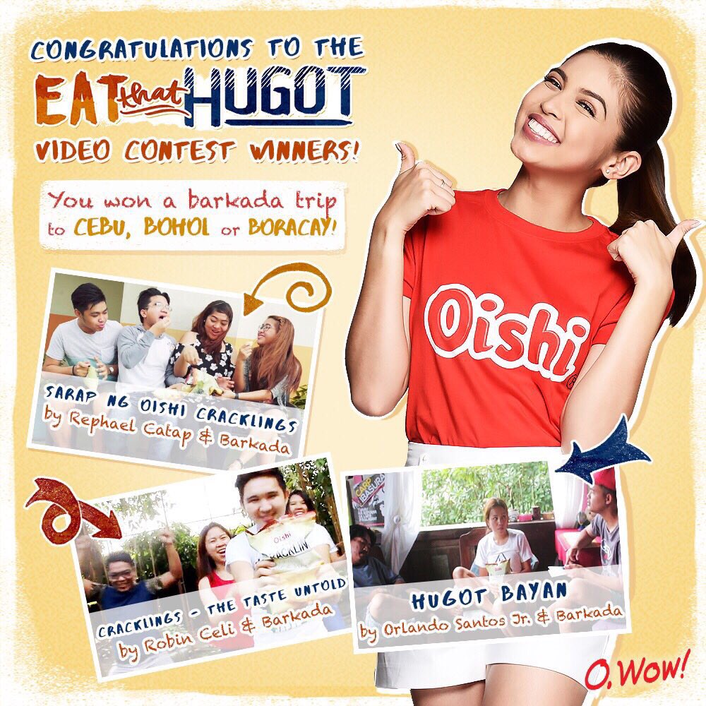 Congrats! Achieve na achieve ang asim ng mga hugot nyo! Tama na muna ang hugot & enjoy your trips! #EatThatHugot