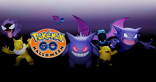 Pokemon's tweet photo. Celebrate #PokemonHalloween in #PokemonGO! From 10/26 to 11/1, get more Candies and catch more spooky Pokémon! https://t.co/2193Q5q71u https://t.co/jEPa22H3c3