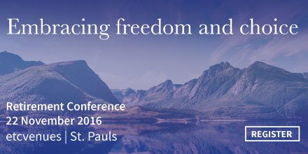DefaqtoAdviser's tweet photo. Join us at the Defaqto #RetirementConference 22 November in London- Register here https://t.co/pXaVRaPLLI https://t.co/dLGYP58lNv