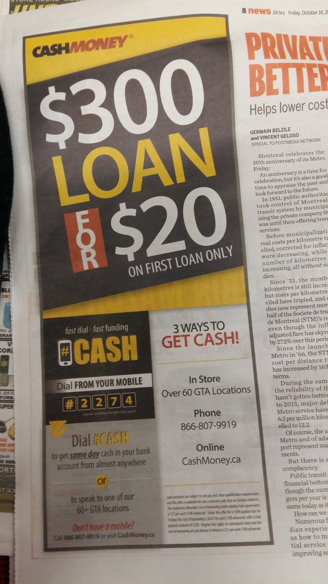 FastDialCanada's tweet photo. This @CashMoneyCanada ad is ๐ #onpoint #tollfree #FastDial #cash #BusinessRedefined #MarketingStrategy #Opportunity #LetsChat https://t.co/93Y8o41Mra