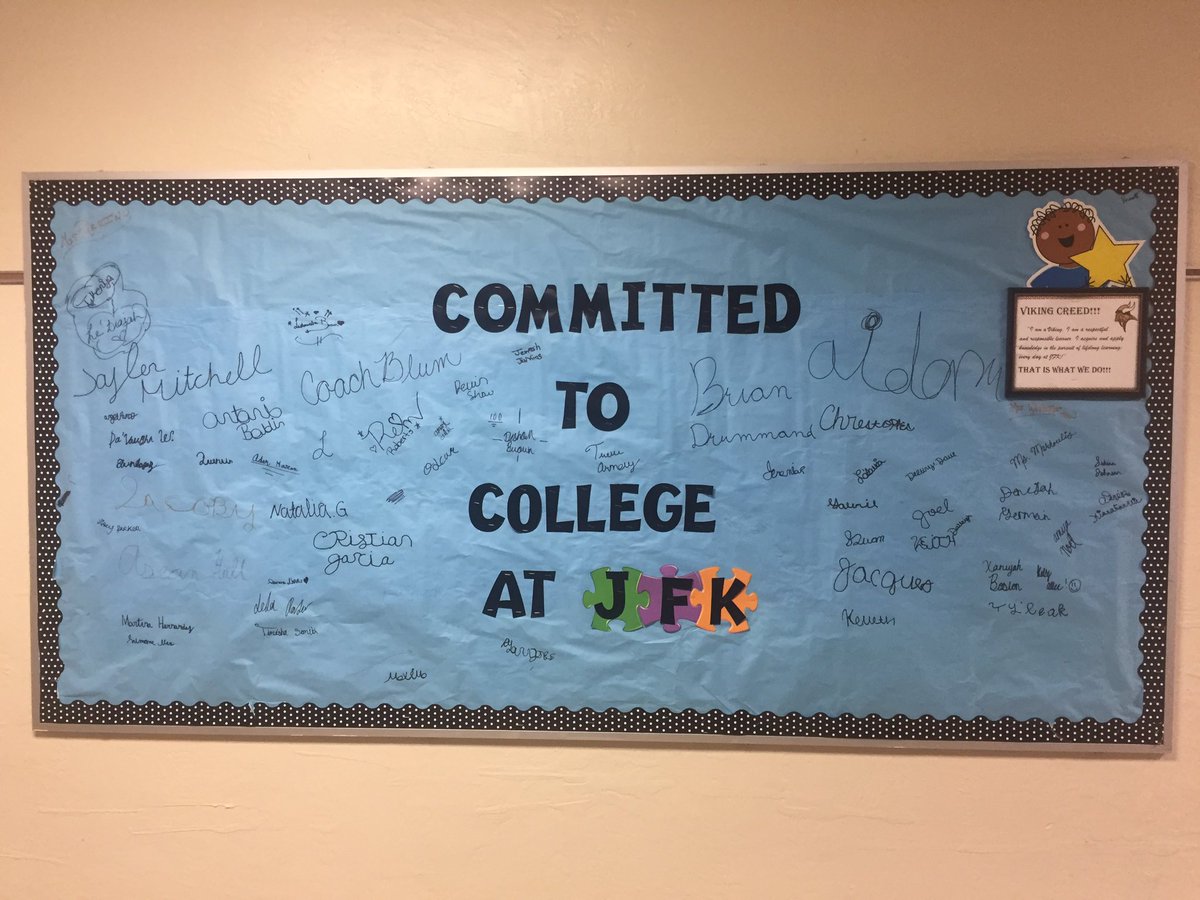 jfkms_avid's tweet photo. JFK 6th graders are college bound! #avid #vikings #collegeready #classof2023 https://t.co/e5CA9slRXK