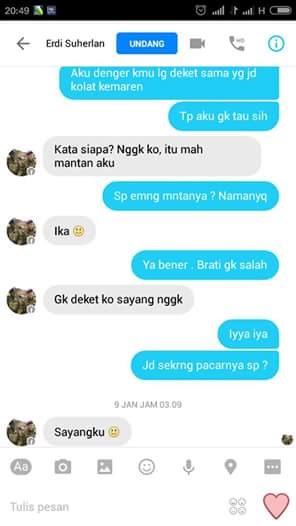 aurimatasya's tweet photo. oh iya ini screenshot dari Selingkuhannya buat aku :)
panggilannya Sayang loohh :D :)
#SABARRR https://t.co/koCahZv6UX