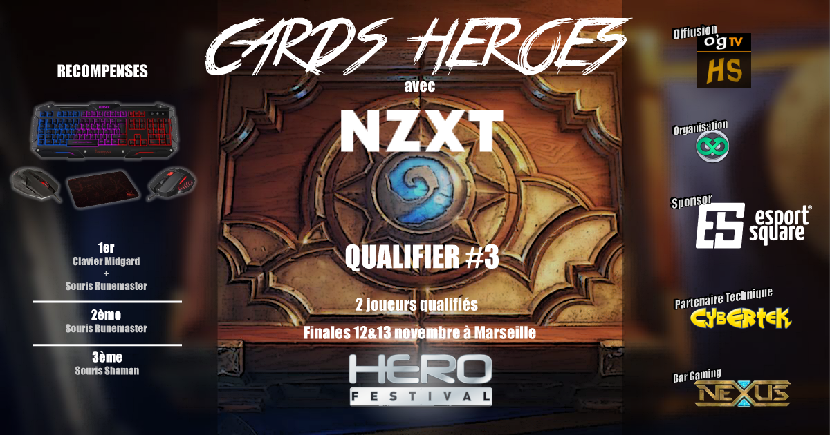 esportsquare's tweet photo. Ne manquez pas vendredi à 19h00 la 3ème qualification #CardHeroes pour une finale à 1000€ streamé par @OGamingHS ! https://t.co/sFXNQRuGcL https://t.co/UlTkyxBuwt
