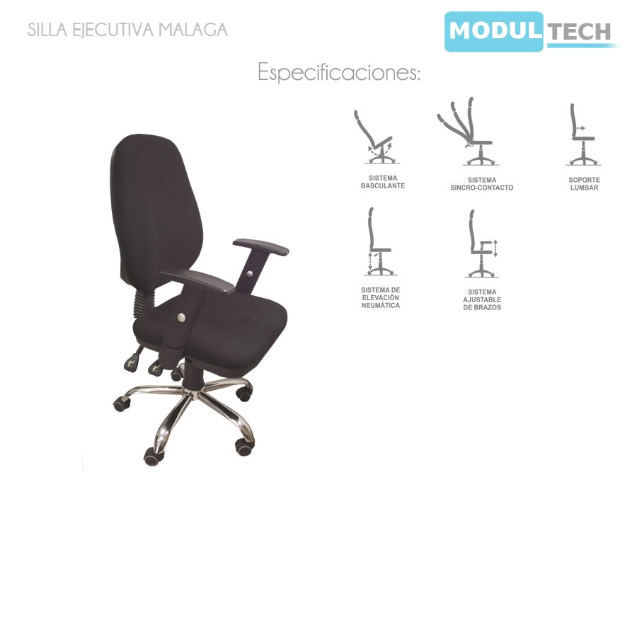 ModulTech's tweet image. Silla operativa Malaga. Para mayor información comunicate con nostros a los números (0241) 6173780/6173760.