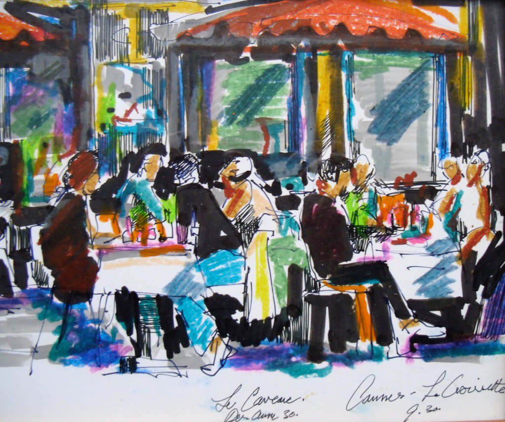 Le Croisette, Cannes
Quick sketch 9:30pm