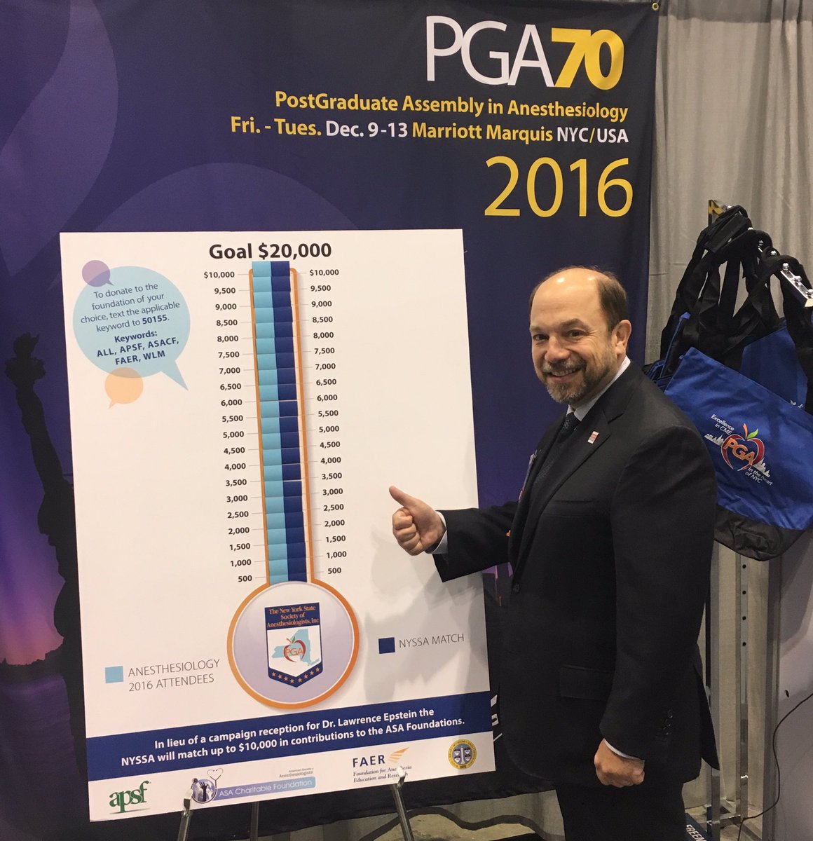 nyssapga's tweet image. Thank you #ANES16 attendees! We have exceeded our goal! Please continue to donate to the foundation of your choice! #epstein4vicespeaker