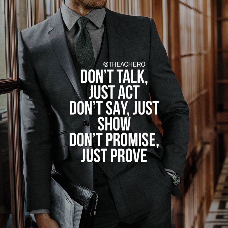 theachero's tweet photo. Don't just promise, prove it. 

#MondayMotivation https://t.co/KEo4fXIBcG