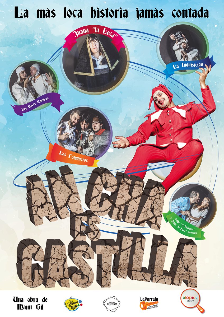 teatroatopico1's tweet image. Este Viernes 28 a las 23:00h en el Teatro Clunia de Burgos estrenamos: Ancha es Castilla "La más loca historia jamás contada" Os esperamos!