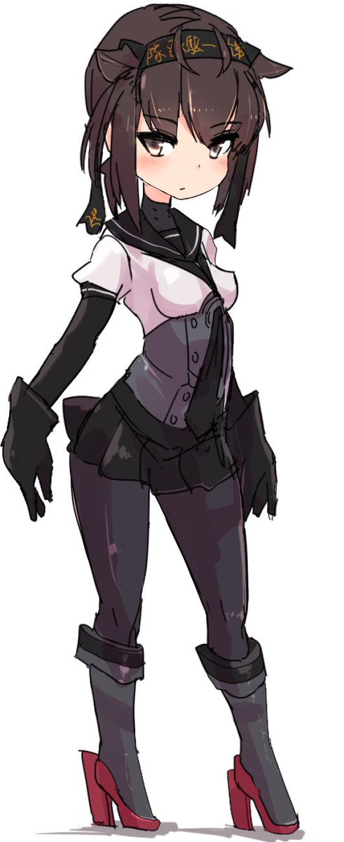 初月ちゃん。立ち絵素材的なの練習 