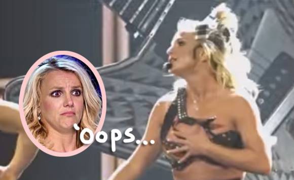 Perez Hilton on X: #BritneySpears nearly suffered a nip slip onstage!  Watch the LIVE wardrobe malfunction!    / X