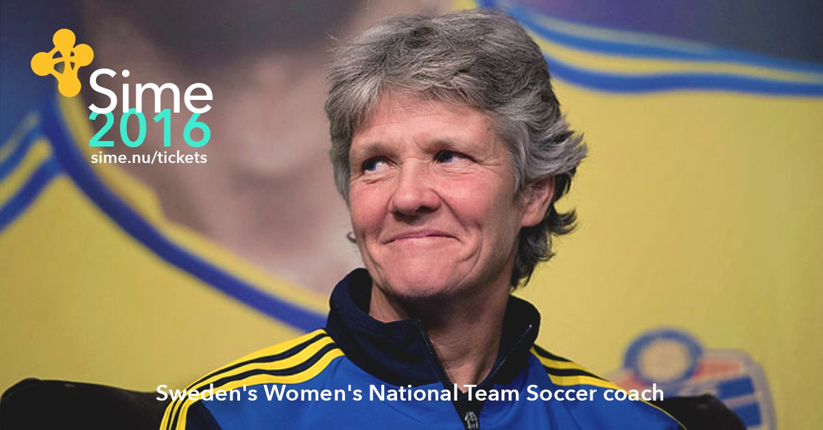 simeblog's tweet photo. How do you build and lead a world class team where every player counts? Pia Sundhage at Sime Stockholm 2016! #sime16 #piasundhage https://t.co/6YfCc7qmgb